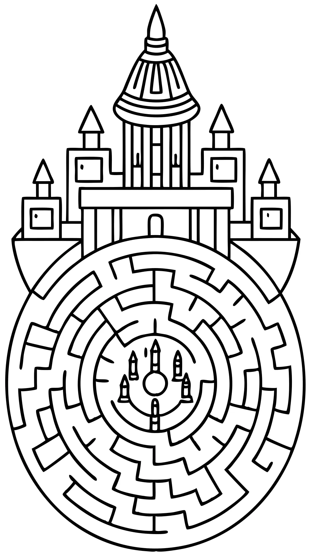 labyrinth coloring pages